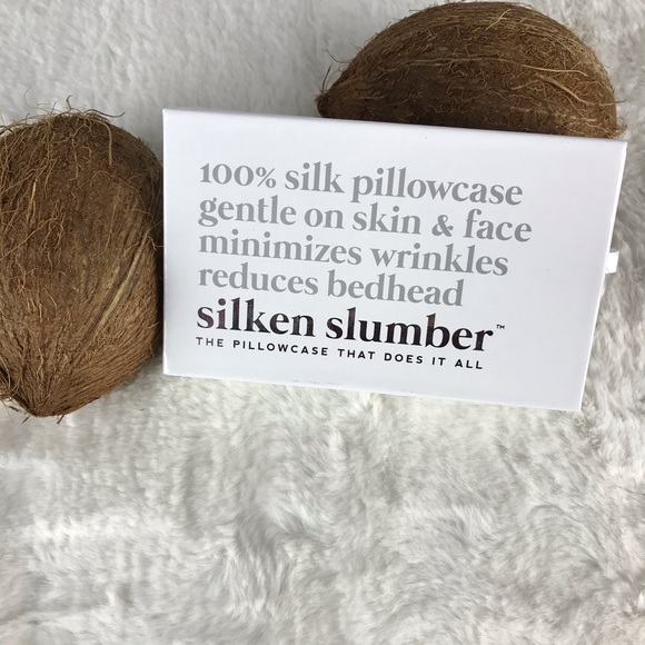 SILKEN SLUMBER 100% Silk Pillowcase NWT White - Picture 2 of 5